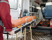 Paramedic - back of an ambulance