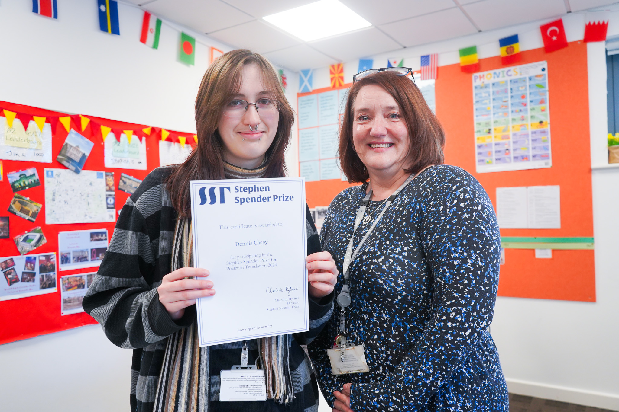 Cadbury Sixth Form College learner wins national Stephen Spender Trust accolade